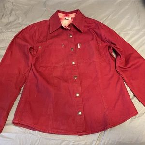 Womens red carhartt coat